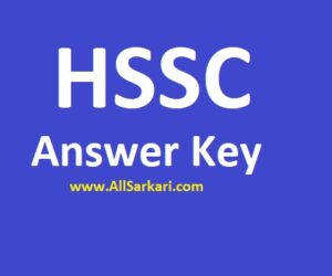 HSSC Answer Key